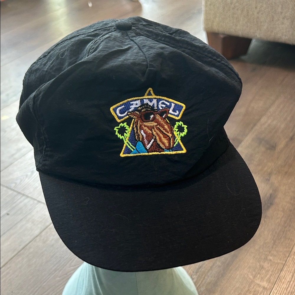 Camel Vintage Black Cap with Colorful Camel Patch !!